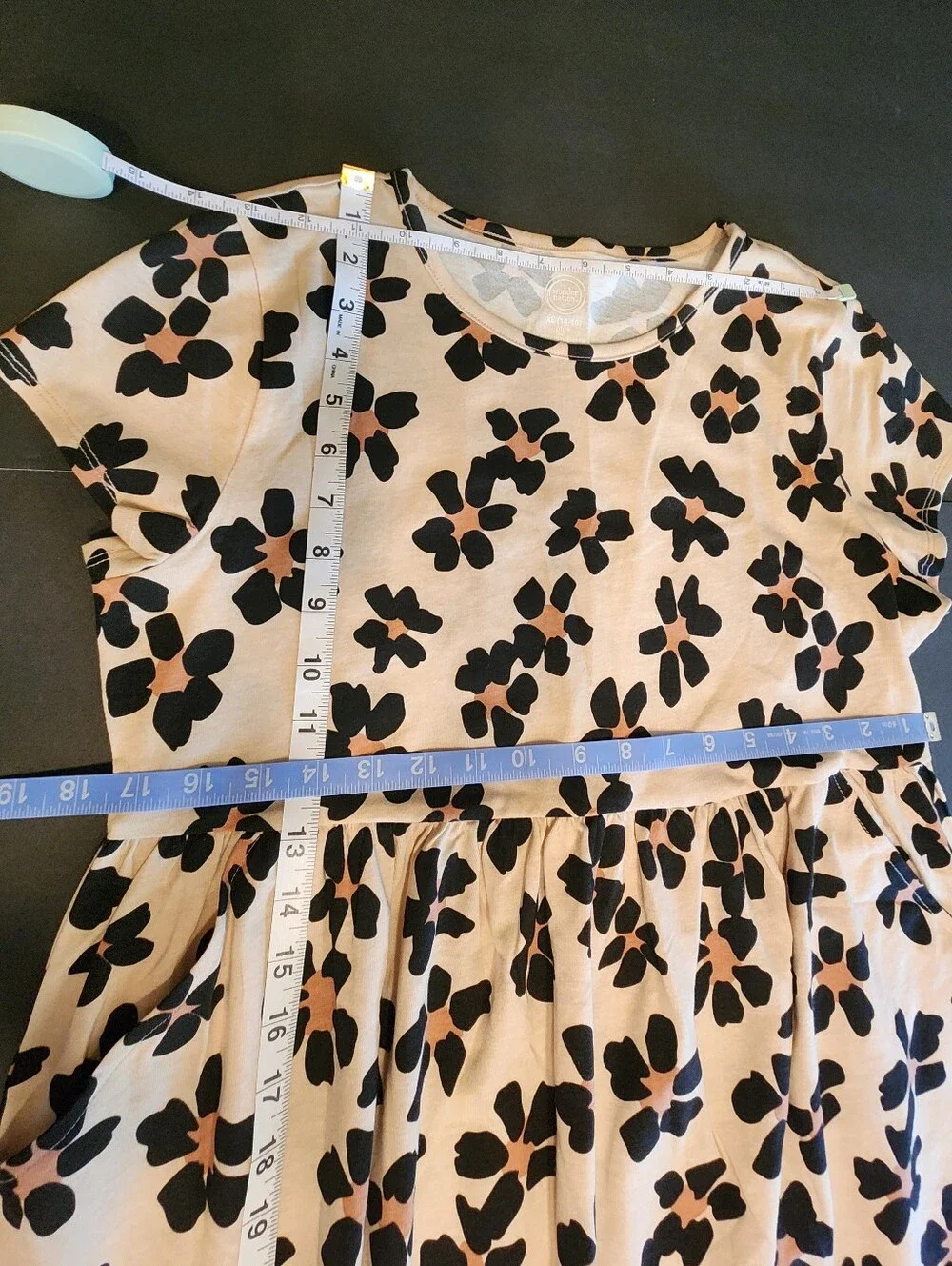 Girls Plus size/Womens Small, Animal Print Dress,Tunic? Whatever? Pockets Cotton